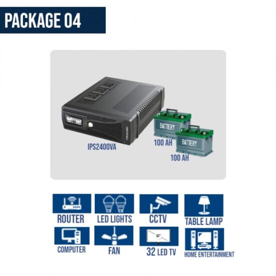 2KV Inverter Solutions (Prolink IPS2400VA Inverter with 100Ah Batteries)