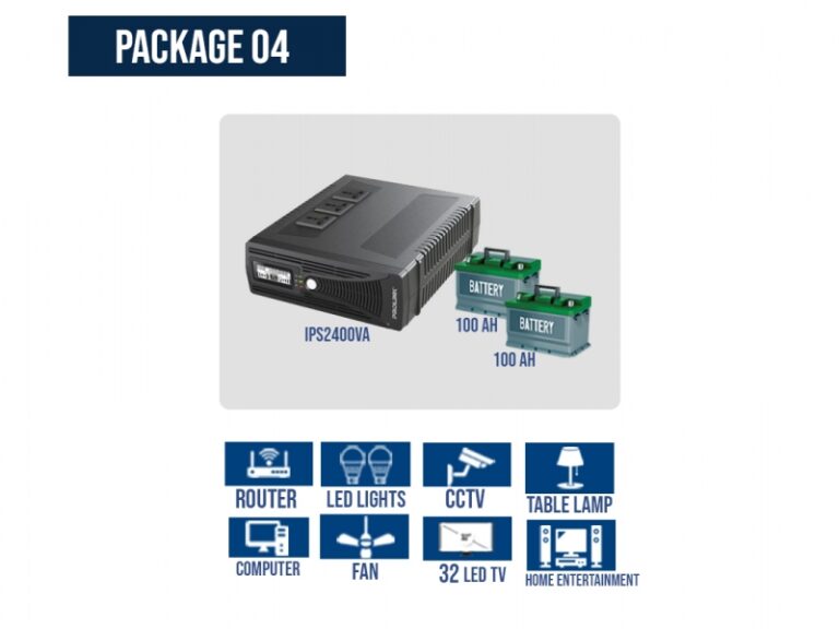 2KV Inverter Solutions (Prolink IPS2400VA Inverter with 100Ah Batteries)