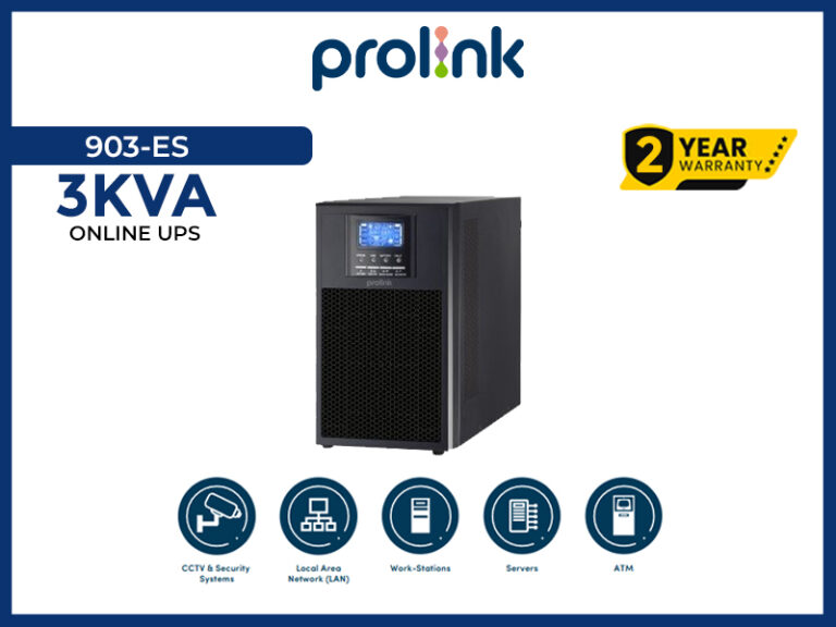 PROLINK 903-ES 3KVA ONLINE UPS ( Power Backup)