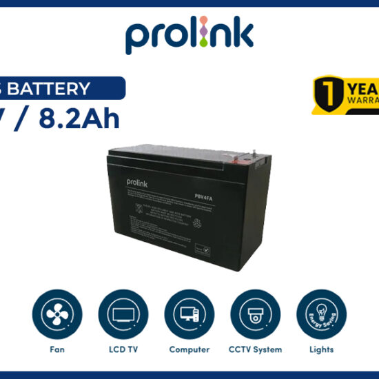 Prolink Ups Battery (12V / 8.2Ah) (Power Backup)