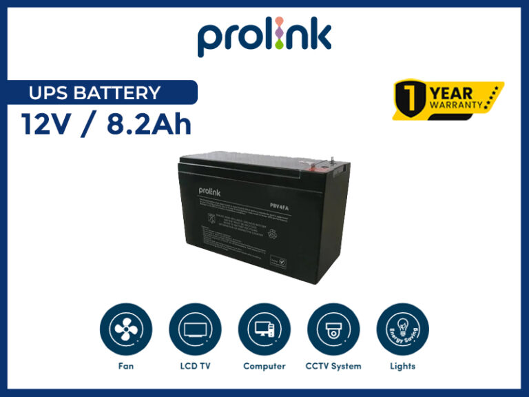 Prolink Ups Battery (12V / 8.2Ah) (Power Backup)