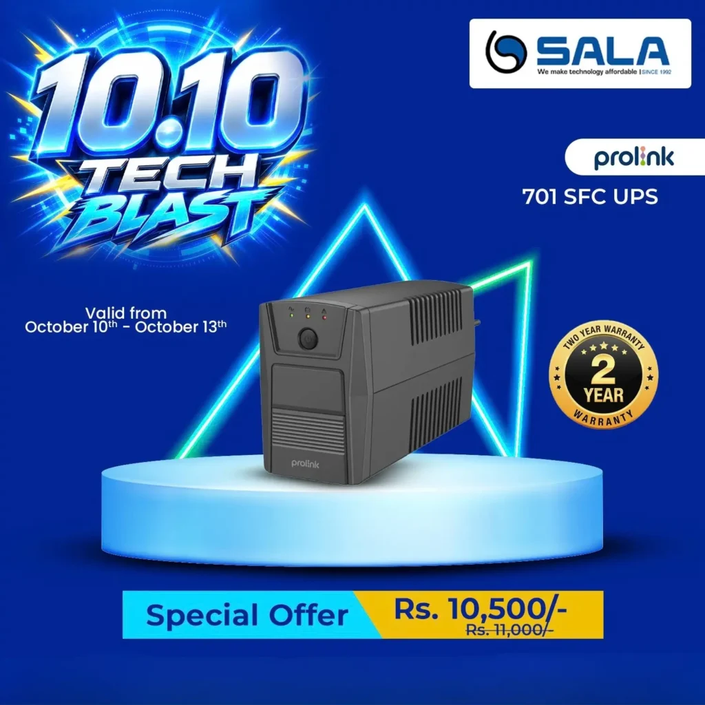 PROLINK PRO701SFC 650VA LINE INTERACTIVE UPS