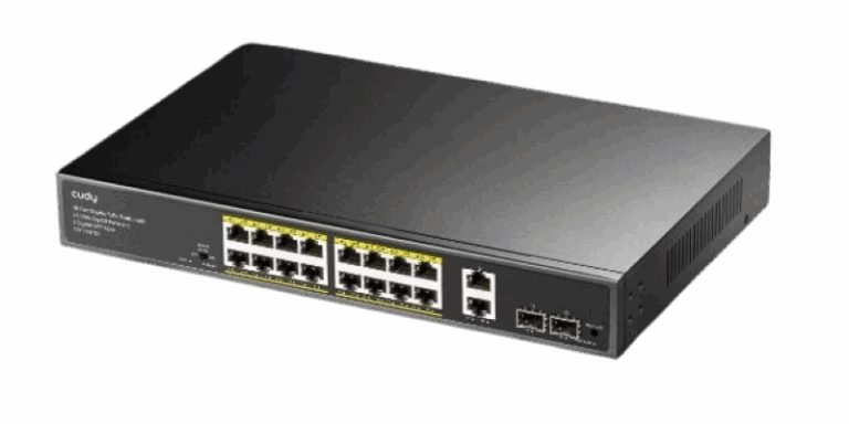 CUDY 16 Port Gigabit PoE+Switch With 2 uplink Gigabit ports GS1018PS2