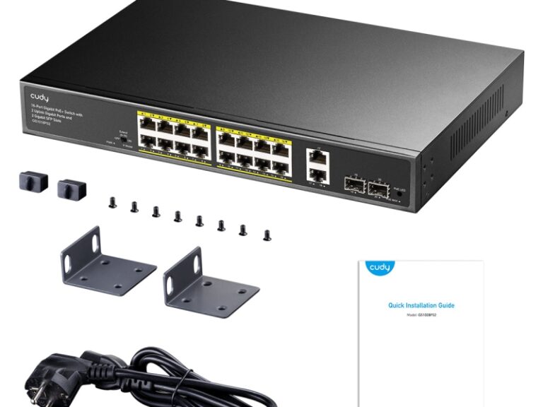 CUDY 16 Port Gigabit PoE+Switch With 2 uplink Gigabit ports GS1018PS2 - Image 3