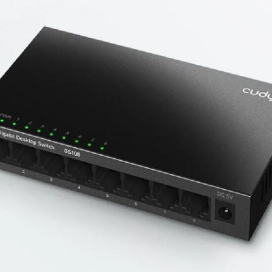 CUDY 8-Port GS108 10/100/1000 Mbps Desktop Unmanaged Switch (Metal Casing)