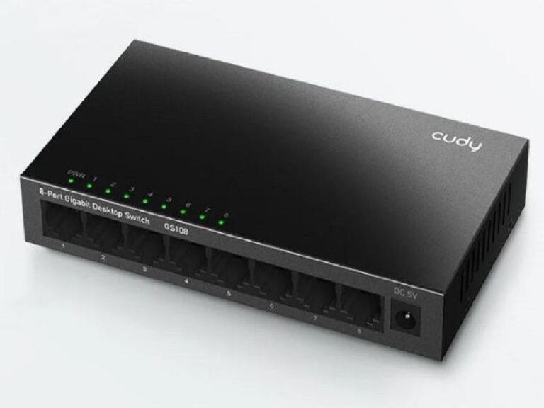 CUDY 8-Port GS108 10/100/1000 Mbps Desktop Unmanaged Switch (Metal Casing)