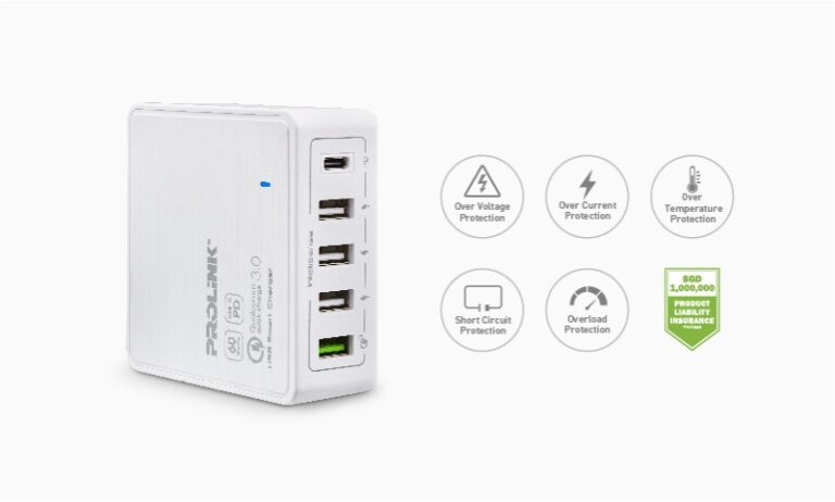 Prolink 5-port 60W USB charger (PDC-56001)