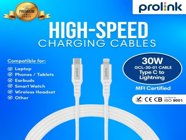 Prolink USB-C to Lightning Cable (GCL-30-01 Cable) - Image 4