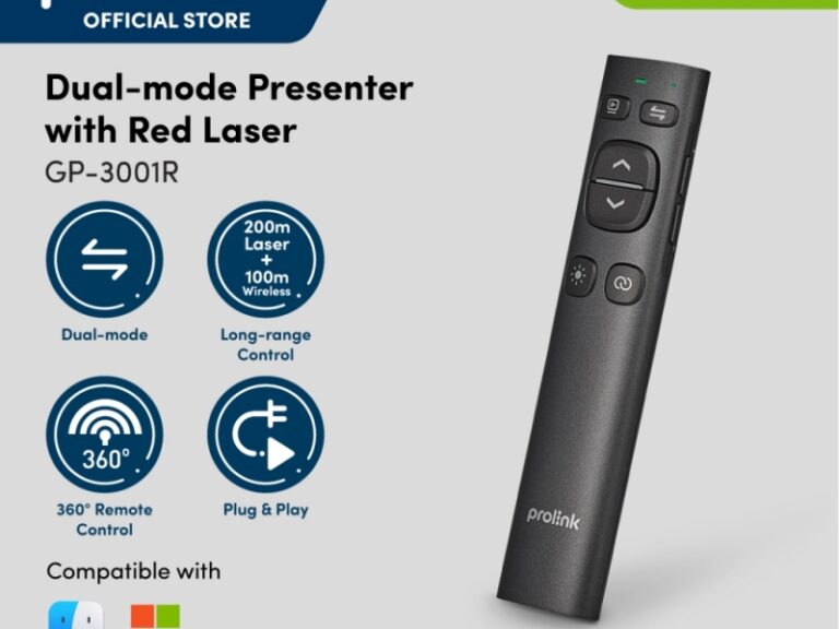 Dual-mode Presenter with Red Laser GP-3001R