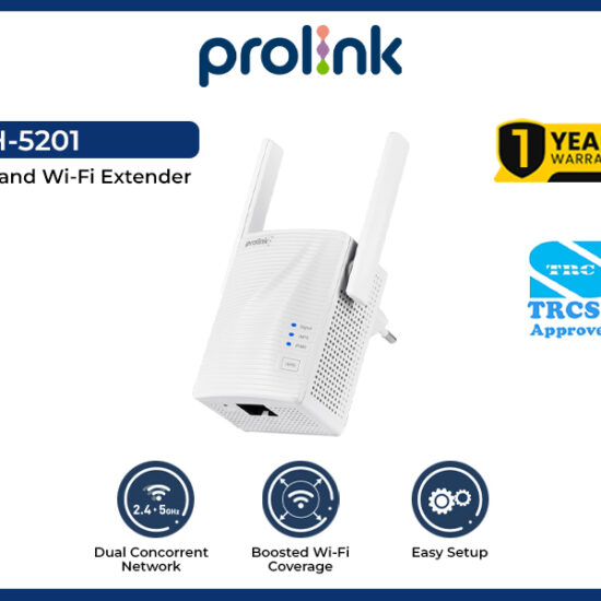 Prolink DH-5201 Dual-Band Wi-Fi Extender