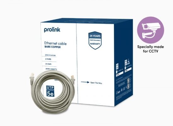 Prolink UTP CAT5E 24UC (CCTV) Ethernet Cable