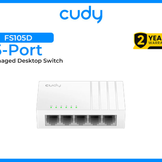 CUDY 5-Port FS105D 10/100 Mbps Unmanaged Desktop Switch