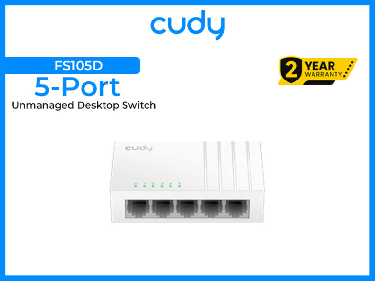 CUDY 5-Port FS105D 10/100 Mbps Unmanaged Desktop Switch