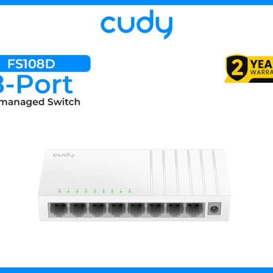 CUDY 8-Port FS108D 10/100 Mbps Unmanaged Switch
