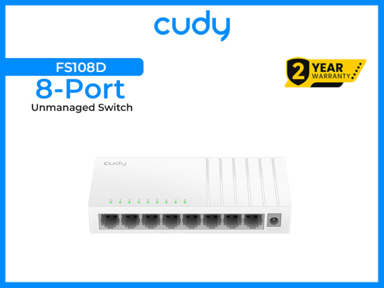 CUDY 8-Port FS108D 10/100 Mbps Unmanaged Switch