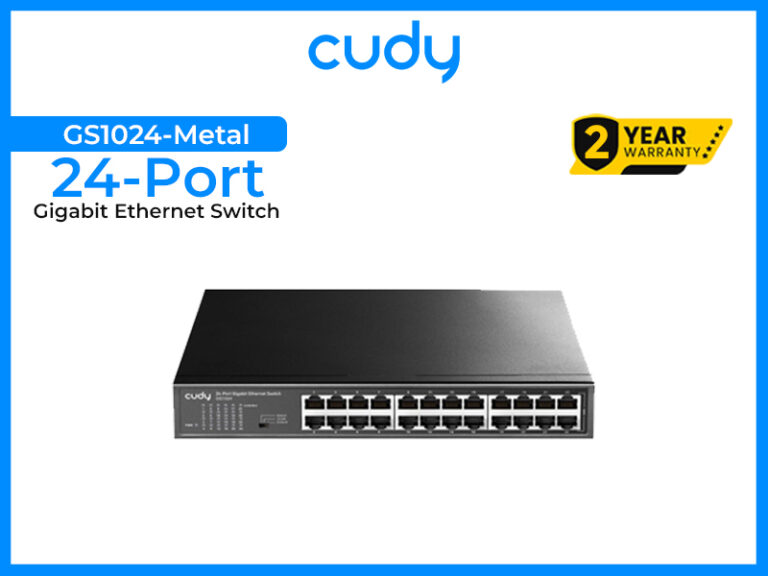 CUDY 24-Port Gigabit Ethernet Switch (GS1024-Metal)