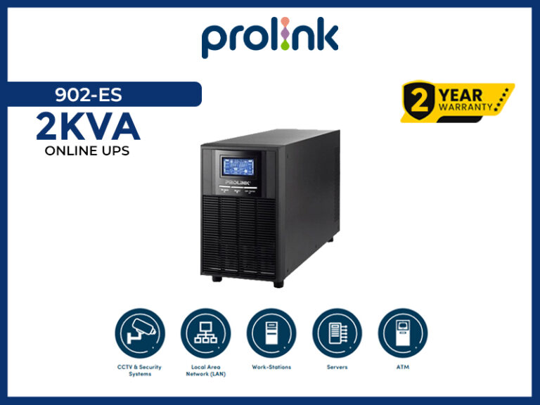 PROLINK 902-ES 2KVA ONLINE UPS (Power Backup)