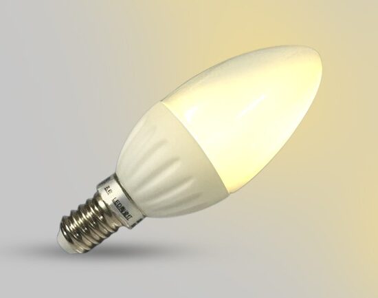 LED Candle Bulb,3W,Warm White