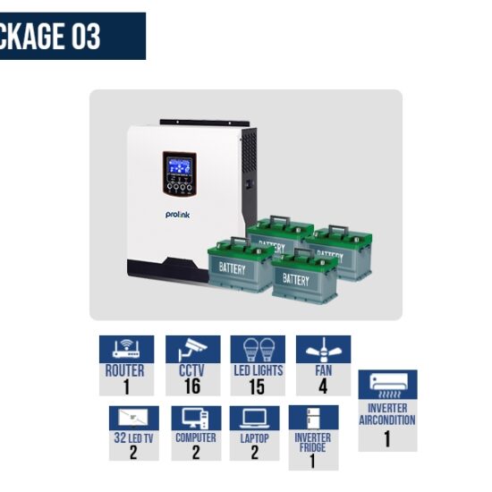 5KV Solar Inverter Solution (Prolink IPS Haus 5KM-48 Hybrid Inverter with Batteries)