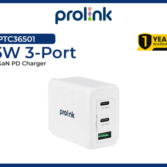 PTC36501 65W 3-port GaN Charger
