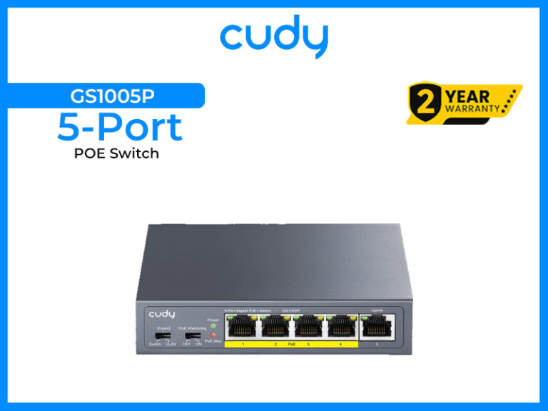 CUDY GS1005P- 5PORT POE SWITCH