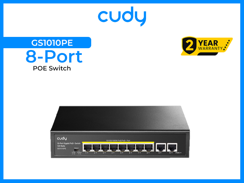 CUDY GS1010PE GB POE SWITCH