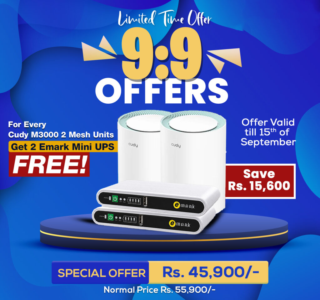 CUDY WI-FI 6 MESH-M3000 (2PACK)