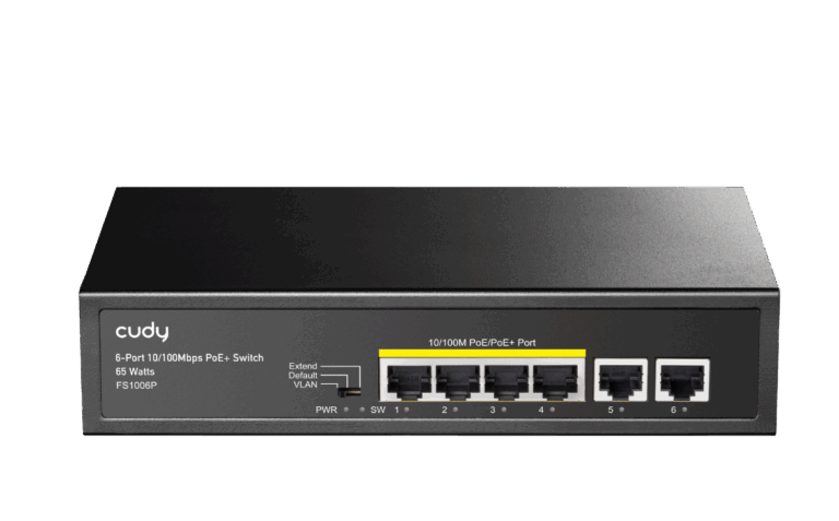 CUDY FS1006P - 6PORT POE SWITCH
