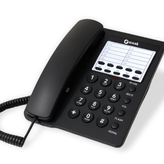 EMARK E121 BASIC LAND PHONE ( BLACK )