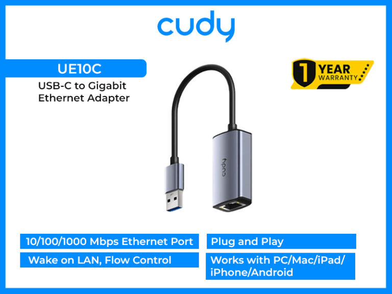 USB-C to Gigabit Ethernet Adapter UE10C