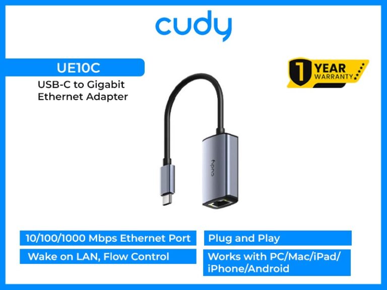 USB-C to Gigabit Ethernet Adapter UE10C